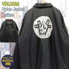VOLCOM　ボルコム　ナイロンジャケット　両面ロゴ　デカロゴ　ゆるだぼ