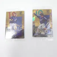 2枚セット　日本代表　ツインウエハース　中村俊輔・小野伸二