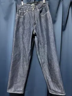 AURALEE HARD TWIST WIDE DENIM PANTS 32