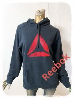 ☘️T17181☘️Reebok ビックロゴ フード パーカー M