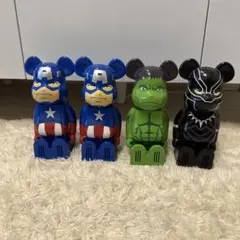中古 クレベリン× ベアブリック marvel マーベル 4個セット
