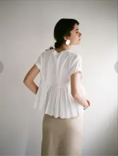 【CLANE クラネ バックフリルTシャツ】