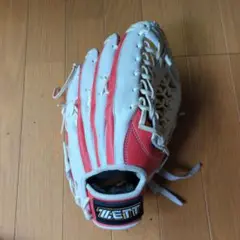 赤星モデルZETT PRO MODEL 硬式グローブ 赤/白