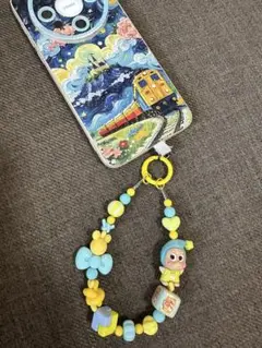 カラースターマン携帯電話チェーンキーホルダー