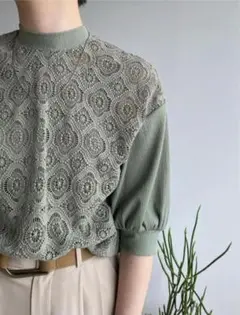 CLANE クラネ COMPACT VINTAGE LACE TOPS