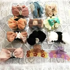 ヘアーアクセサリーまとめ売りヘアクリップ12個