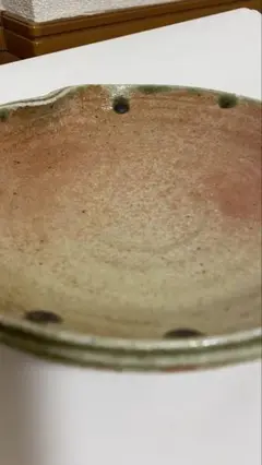 波形の陶器のお皿 三枚