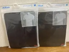 ユニクロ　エアリズム　クルーネックT （半袖）　ブラック　ネイビー