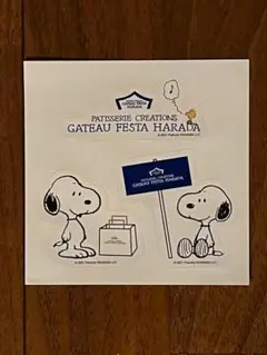 非売品・未使用◇GATEAU FESTA HARADA×スヌーピー シール文房具