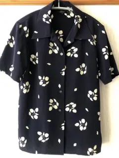レナウン★ensuite★シフォン開襟シャツ★サイズ2★美品