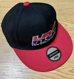 HRC HONDA キャップ 黒/赤 スナップバック