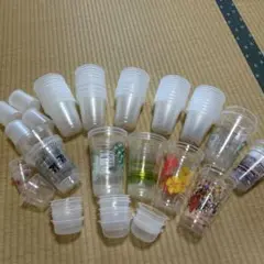 使い捨てプラスチックカップセット
