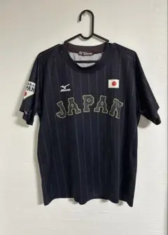 Mizuno 侍JAPAN WBSCプレミア12 Tシャツ ネイビー M