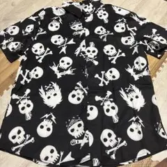 新品 スカル ドクロ ロック シャツ アロハ