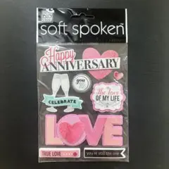 【soft spoken】アニバーサリー　ステッカー