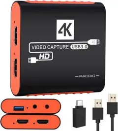 キャプチャーボード 4K HDMI パススルー機能搭載 1080P 60Hz