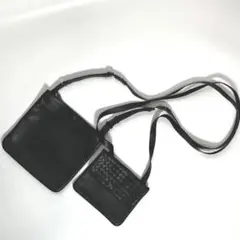 【美品】 BOTTEGA VENETA イントレチャート ショルダーバッグ 黒