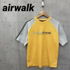 airwalk エアウォーク メッシュＴシャツ Y2K 平成 メンズ M 黄 灰