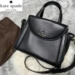 美品 ケイトスペード 2WAY ショルダー ハンドバッグ サッチェル ブラック