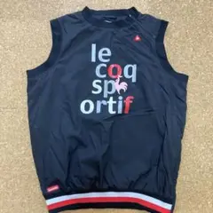 美品✨ルコック le coq ベストGOLFゴルフウィンドブレーカー L黒メンズ