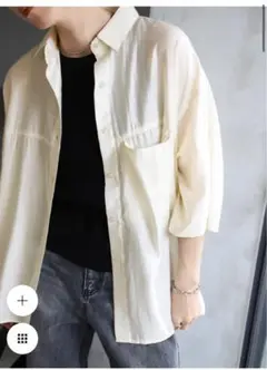 【最終値下げ】select MOCA ハーフスリーブビッグシアーシャツ