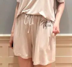 ジェラートピケ レーヨンロゴ ショートパンツ 【接触冷感】