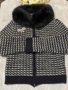 美品☆★Rene FOXファーセットアップ★ニットジャケット