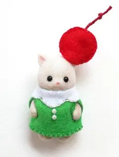 クリームソーダ＊ねこの赤ちゃん＊シルバニア＊着せかえ