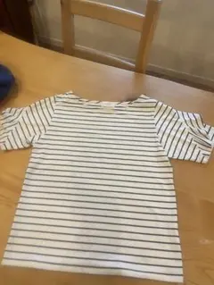 OPAQUE.CLIP ストライプ フレア袖 Tシャツ　Lサイズ