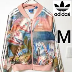 アディダス 水蓮 花柄 ファームカンパニー SST トラックトップ ジャージ M