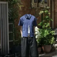 本日までセールbelvet Cropped checkered shirt