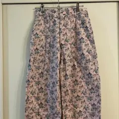 ビームスボーイ　リバティ　ワイドパンツ　ピンク　M