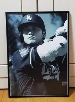 祝ドジャース大谷翔平 2024年MVP獲得！A3サイズポスターフレーム付き⑥