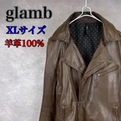 glamb グラム 羊革100% ラムレザー レザージャケット ライダース
