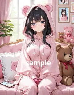 AIイラスト　美女 L版サイズ 1点物 A75
