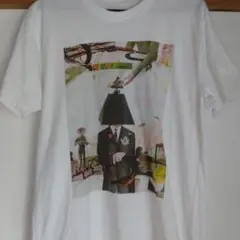 アートプリント ホワイト Tシャツ　フリーメイソンTシャツ