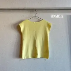 ロペピクニック ノースリーブ トップス サイズ38　イエロー