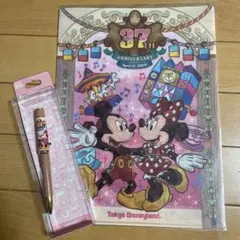ディズニー37周年★クリアファイルu0026ボールペン