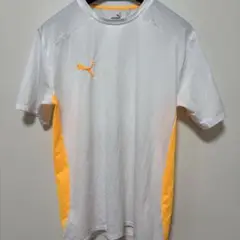 PUMA サッカーウェア ホワイト/オレンジ Sメンズ、レディース