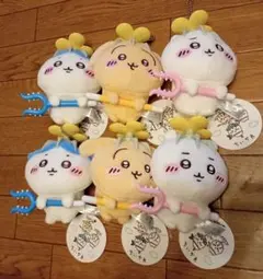 ちいかわ 討伐 マスコット　ぬいぐるみ　うさぎ　ハチワレ　ちいかわ　6体
