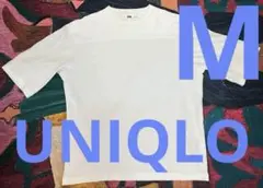 UNIQLO U フットボール　TEE 5分丈袖　M ホワイト　背中部分　難あり