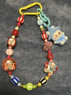 POP Mart大集合カラフルビーズのサーカスストラップ　ラブブもきたよ！