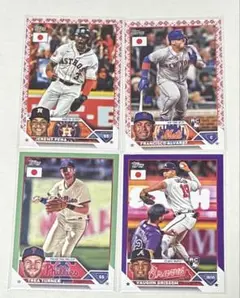 topps japan edition 桜パラレルなど 4枚セット