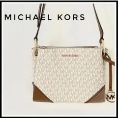 【極美品】 MICHAELKORS マイケルコース 白 ショルダーバッグ バッグ