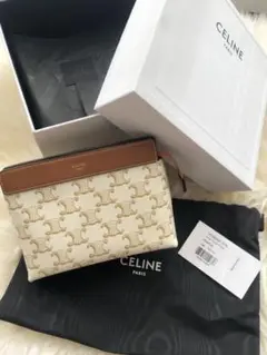 CELINE トリオンフキャンバスポーチ 新品未使用
