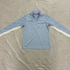 marie claire SPORT 花柄ジップアップ　ハーフジップ　長袖　M