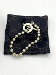 GUCCI ブレスレット　ボールチェーン　シルバー