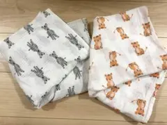 aden + anais ゼブラ・トラ柄ブランケット2枚セット