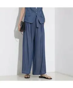 qualite カリテ　テンセルデニムパンツ　38