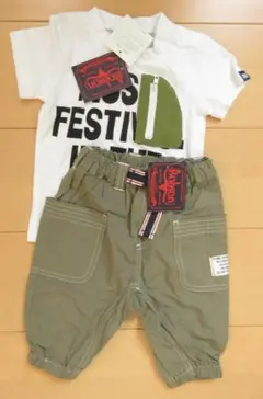 80cm 半袖Ｔシャツ+パンツ　Ｂｏｂｓｏｎ　キムラタン